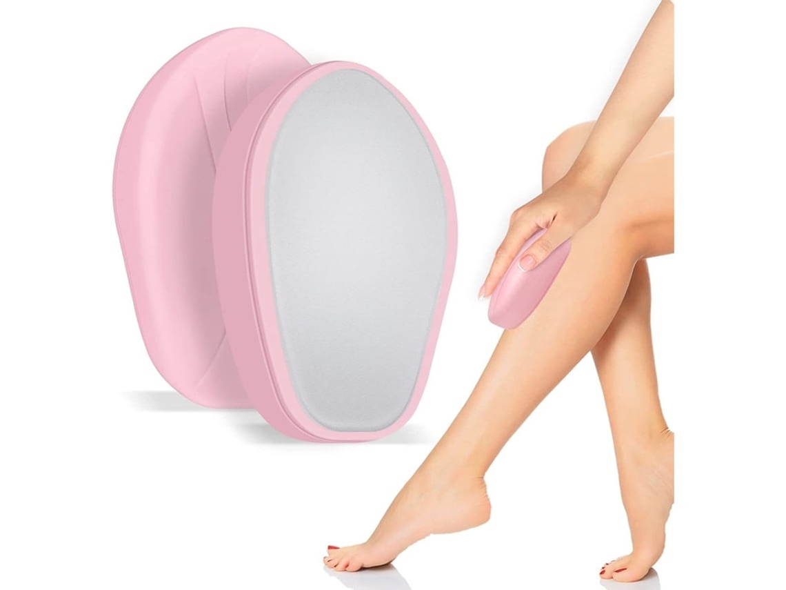 Depilação De Cristal Para Remoção De Pêlos Removedor Esfoliação Suave Da Pele Funciona Em Todas As Partes Do Corpo Yizhood (rosa)
