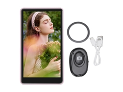 Laxiscreed Monitor De Vlog Com Bluetooth, Controle Remoto E Monitoramento Traseiro