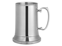 Caneca de Cerveja em Aço Inoxidável, 400ml, com Isolamento Térmico e Alça Grande. PANOONA