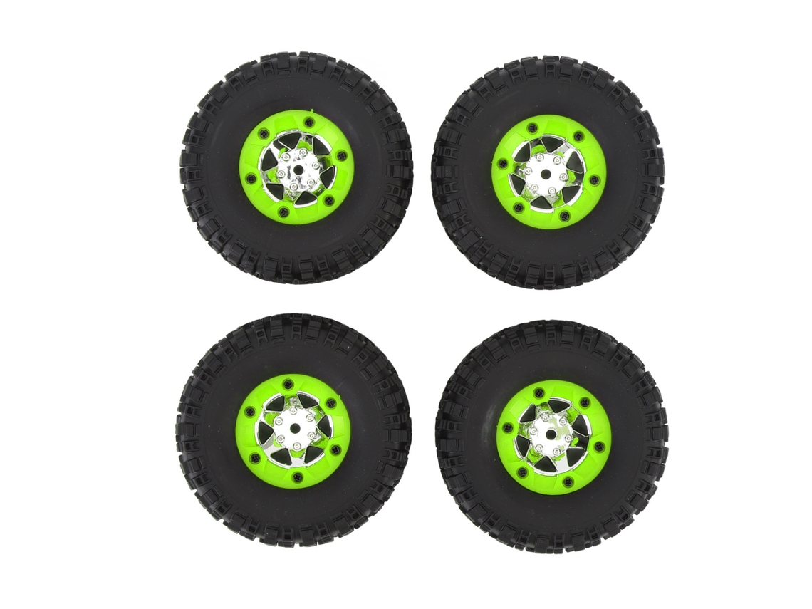 Mali 4 Pneus de Carro de Controle Remoto com Adesão Aprimorada Borracha Conjunto de Rodas para Wltoys 12428 12427 124006
