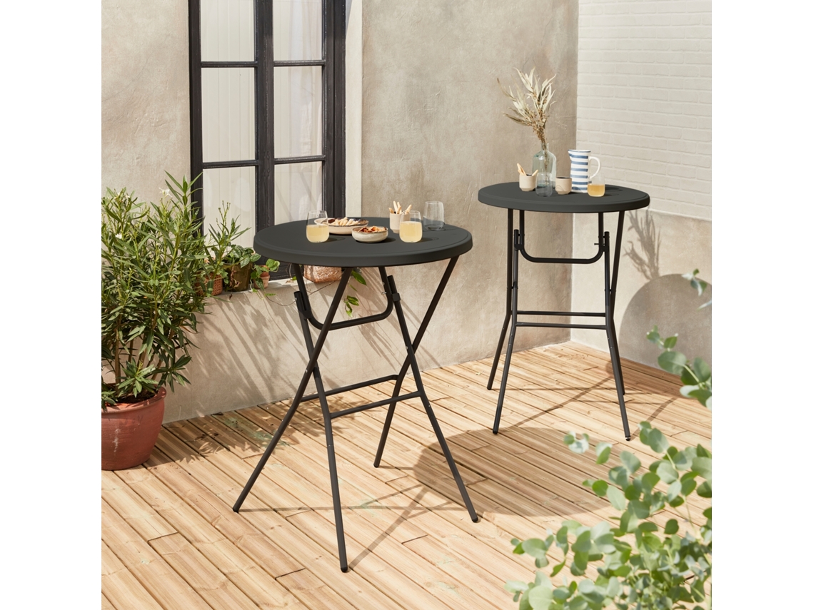 Mesa Dobrável, Set De 2, Cinza Escuro Sweeek