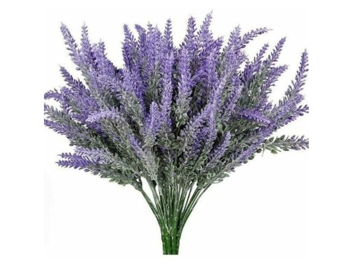 Flores Artificiais de Lavanda, Arbustos Roxos, Arbustos Verdes, Vasos AQUAFORGE