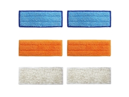 Kit de substituição de panos de limpeza laváveis para Irobot Braava Jet 200 Series 240 241 245 250 com 2 molhados 2 secos 2 úmidos