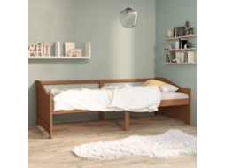 Sofá cama de 3 plazas 90x200cm Pino macizo Marrón Miel