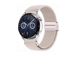 Pulseira GT6 em nylon com data magnética para Huawei Watch 5, Samsung Galaxy Watch 7 e Xiaomi Mi Watch S4.