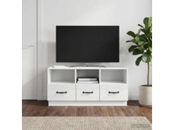 Vidaxl Gabinete para Tv com Gaveta Branco Brilhante 102 X 34,5 X 47 Cm