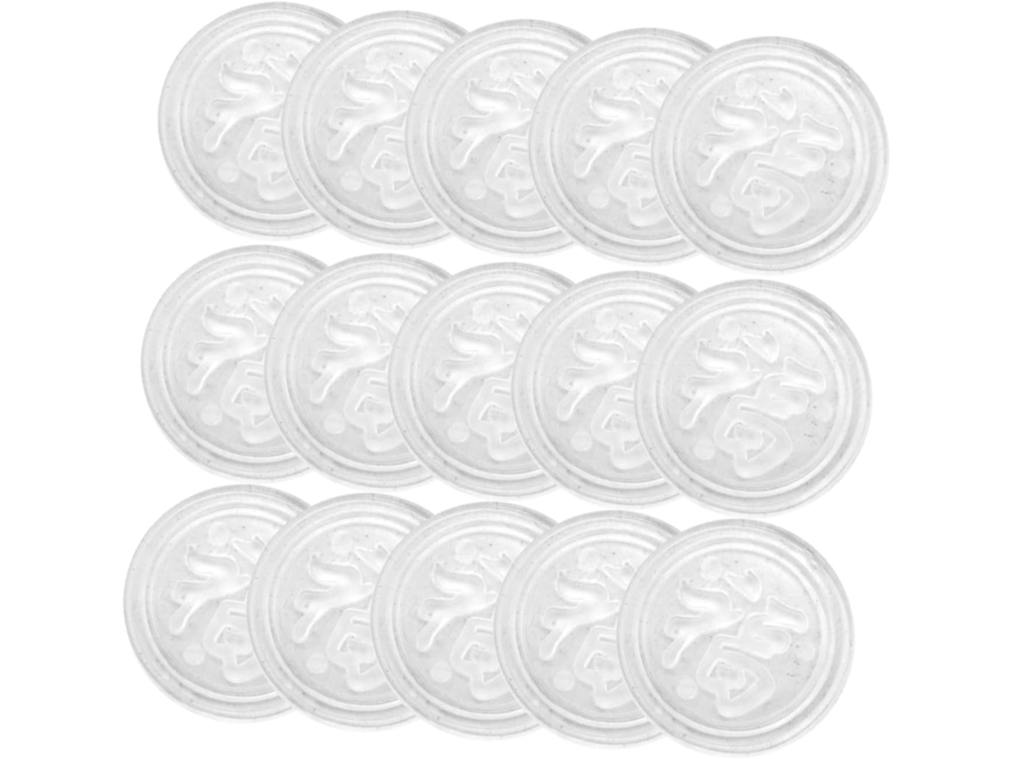 Holibanna Conjunto De 100 Protetores Mesa Vidro Com Ventosa Dupla Face, Espaçadores De Silicone Antiderrapantes Para