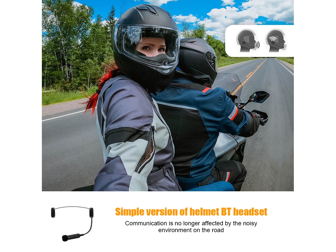 Motorcycle Helmet Bt Headset With Song Call Control Auto Answer