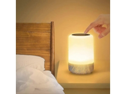 Rebe lâmpada de Mesa de Noite Led Tática Regulável, 8 Cores e 3 Modos, Bateria 1500mah Usb com Função de Temporizador