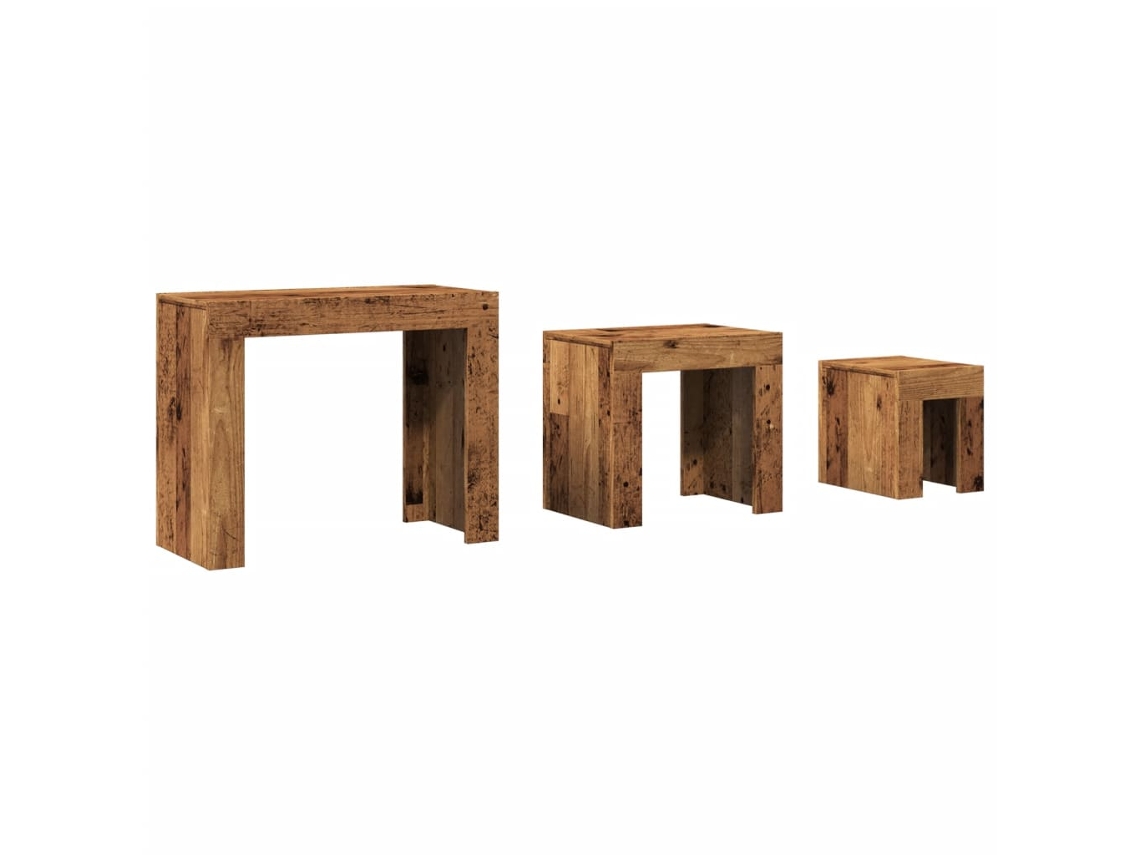 Nesting Coffee Table, Nesting Coffee Tables Vidaxl Marrom Madeira Processada (n/a)