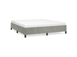 Bed Frame, Bed Frames Vidaxl Cinzeto Veludo (160 X 200 Cm)
