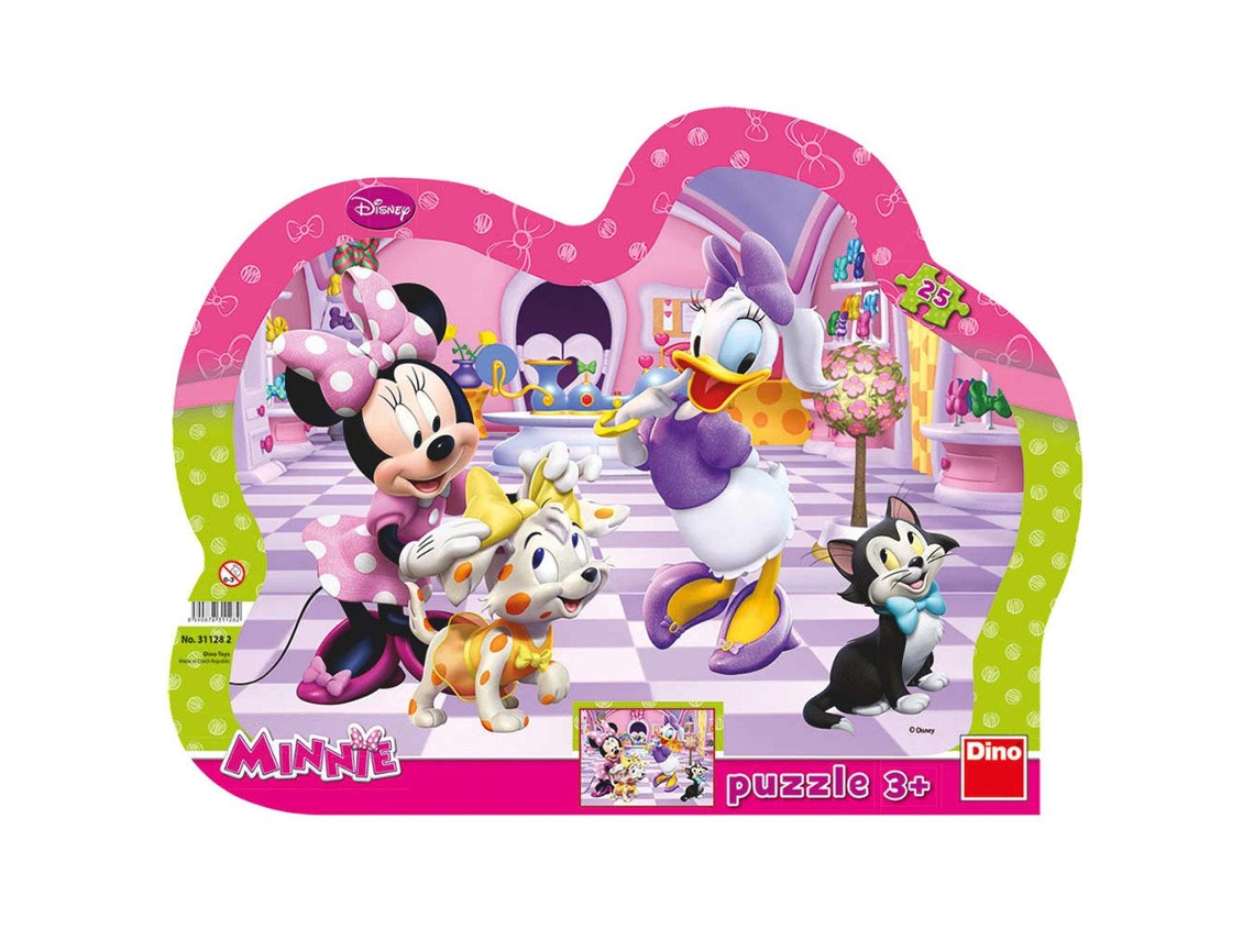 Puzzle Frame 25 Pcs Minnie &amp; Pets DINO