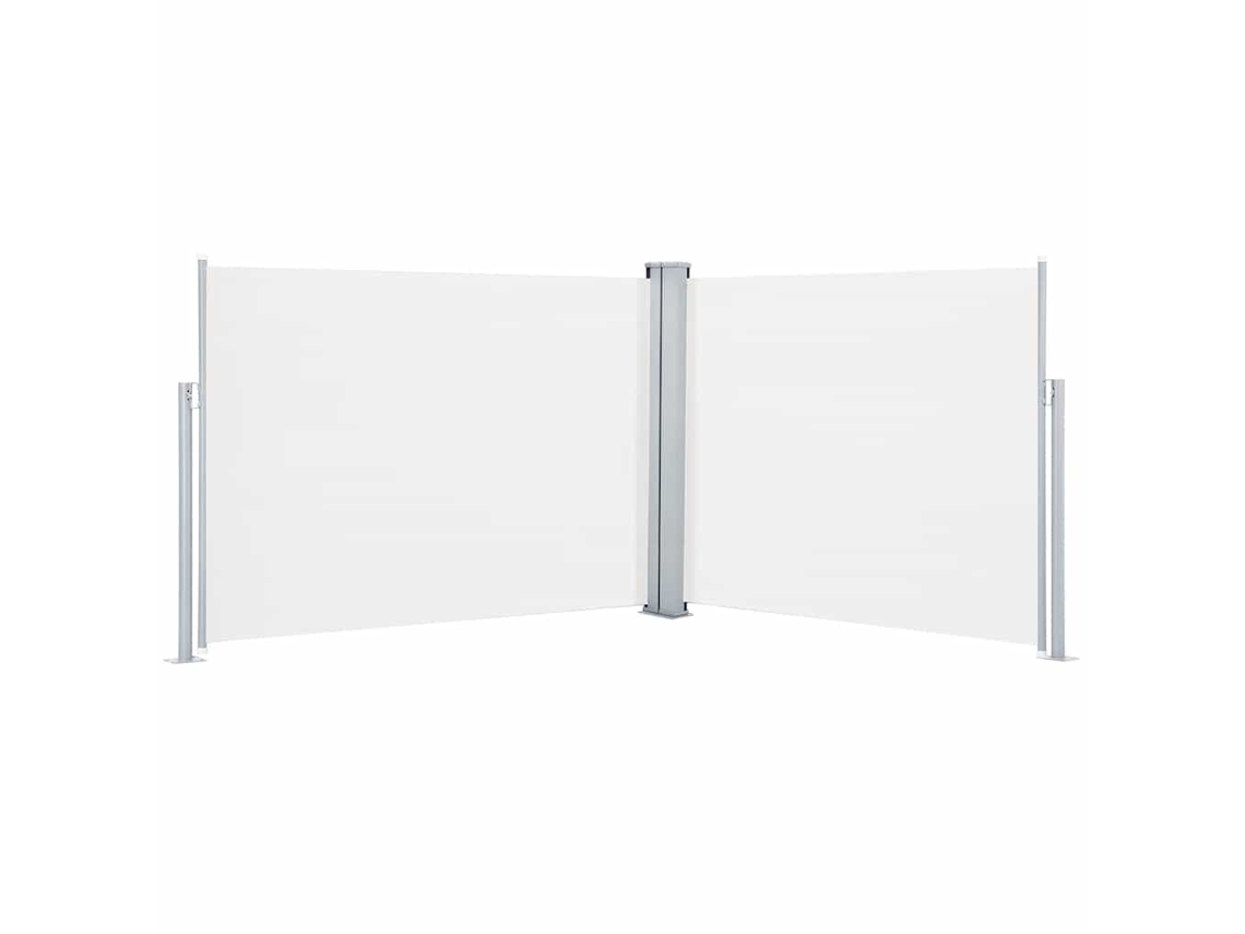 Side Awning, Side Awnings Vidaxl Creme Poliéster (140 X 1000 Cm)