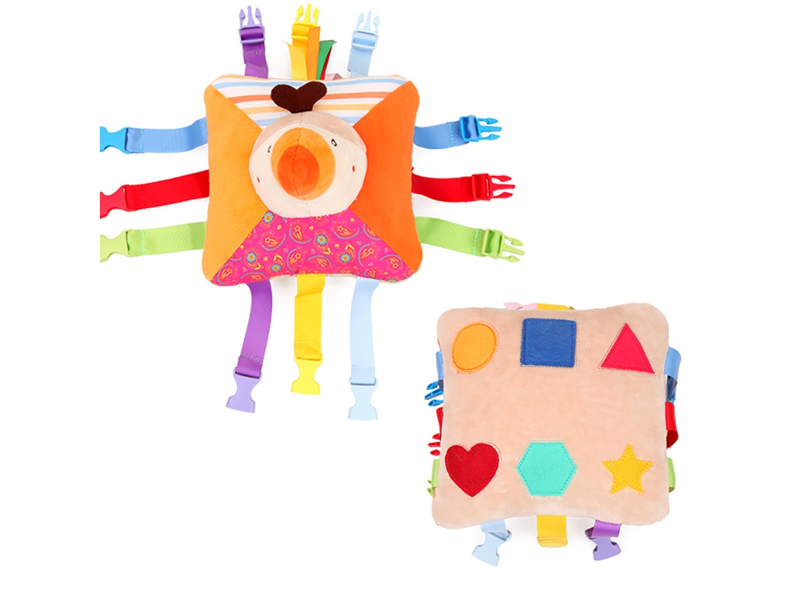 Brinquedo De Pelúcia Animal Com Fivela De Liberação, Brinquedo Educativo De Desenhos Animados