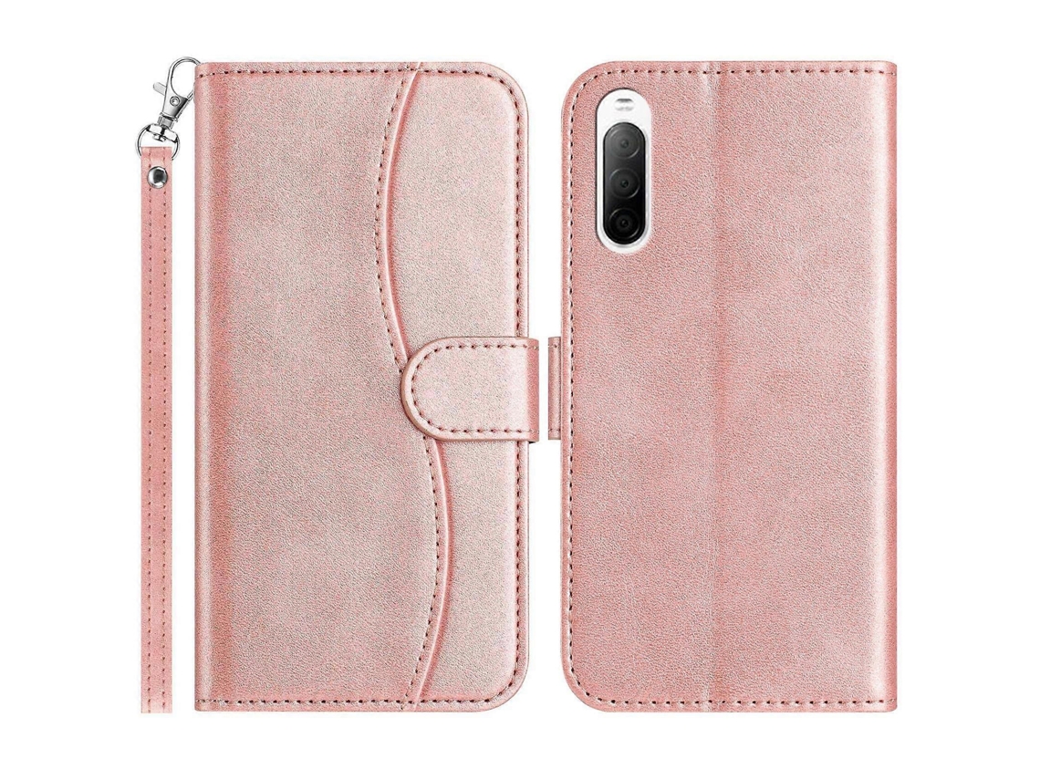 Capa De Couro Dupla Dobrada Em Formato De S Para Celular