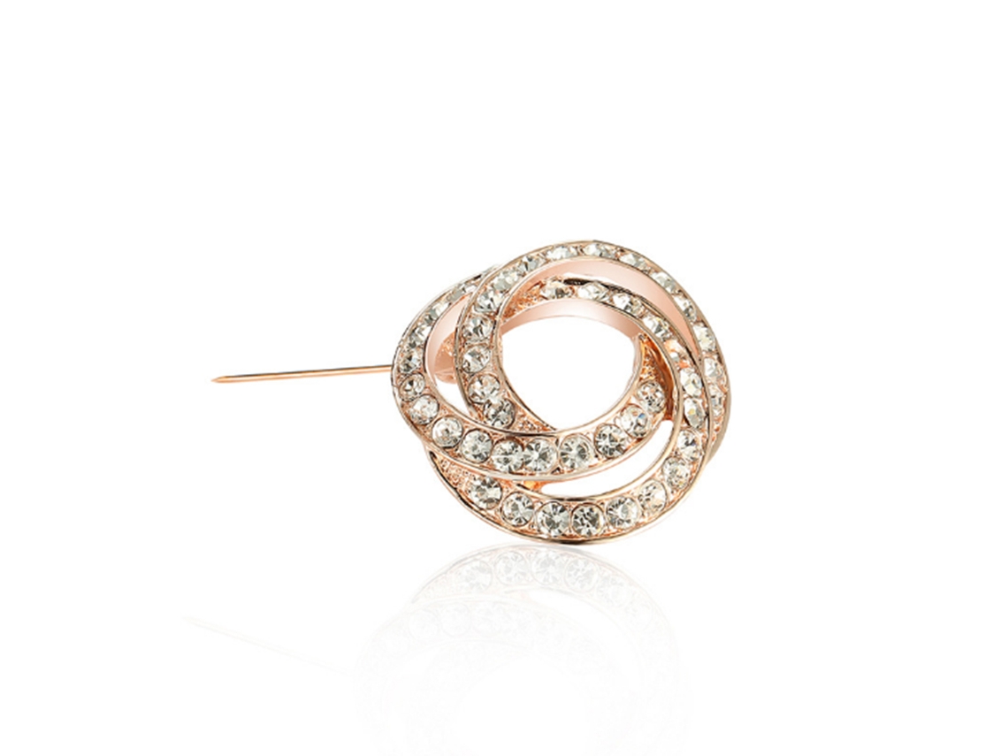 Broche Liga Feminino Com Strass Acessório De Roupa