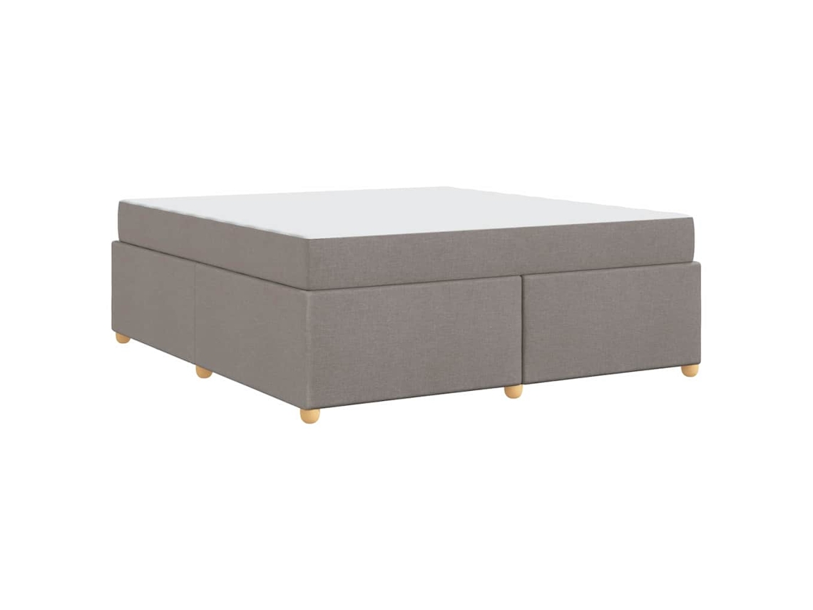 Conjunto 1 Cama Moderna Vidaxl Castanho-acinzentado Tecido (180 X 200 Cm)