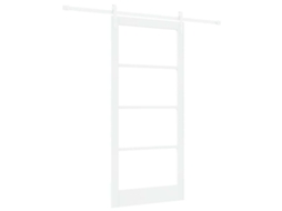 Conjunto 1 Porta Deslizante Vidaxl Branco Madeira De Pinho Maciça (93 X 202 Cm)