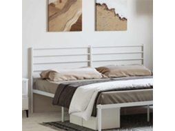 Vidaxl Cabeceira De Substituição 180 Cm Metal Branco