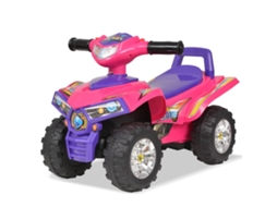 Vidaxl Moto4 Para Crianças Com Som E Luz Rosa E Roxo