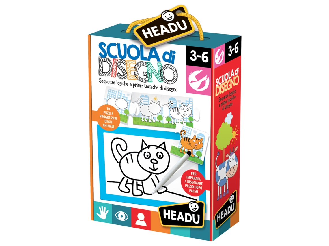 Puzzle HEADU It20522 10 Peças Animais