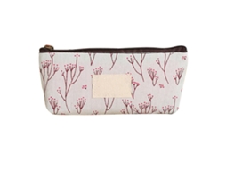 Estojo LAXISCREED Canvas Floral Azul Grande Capacidade