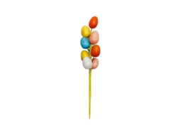 Laxiscreed Ovo De Páscoa Decorativo Com Ramos De Flores De 23cm Em Cores Mistas