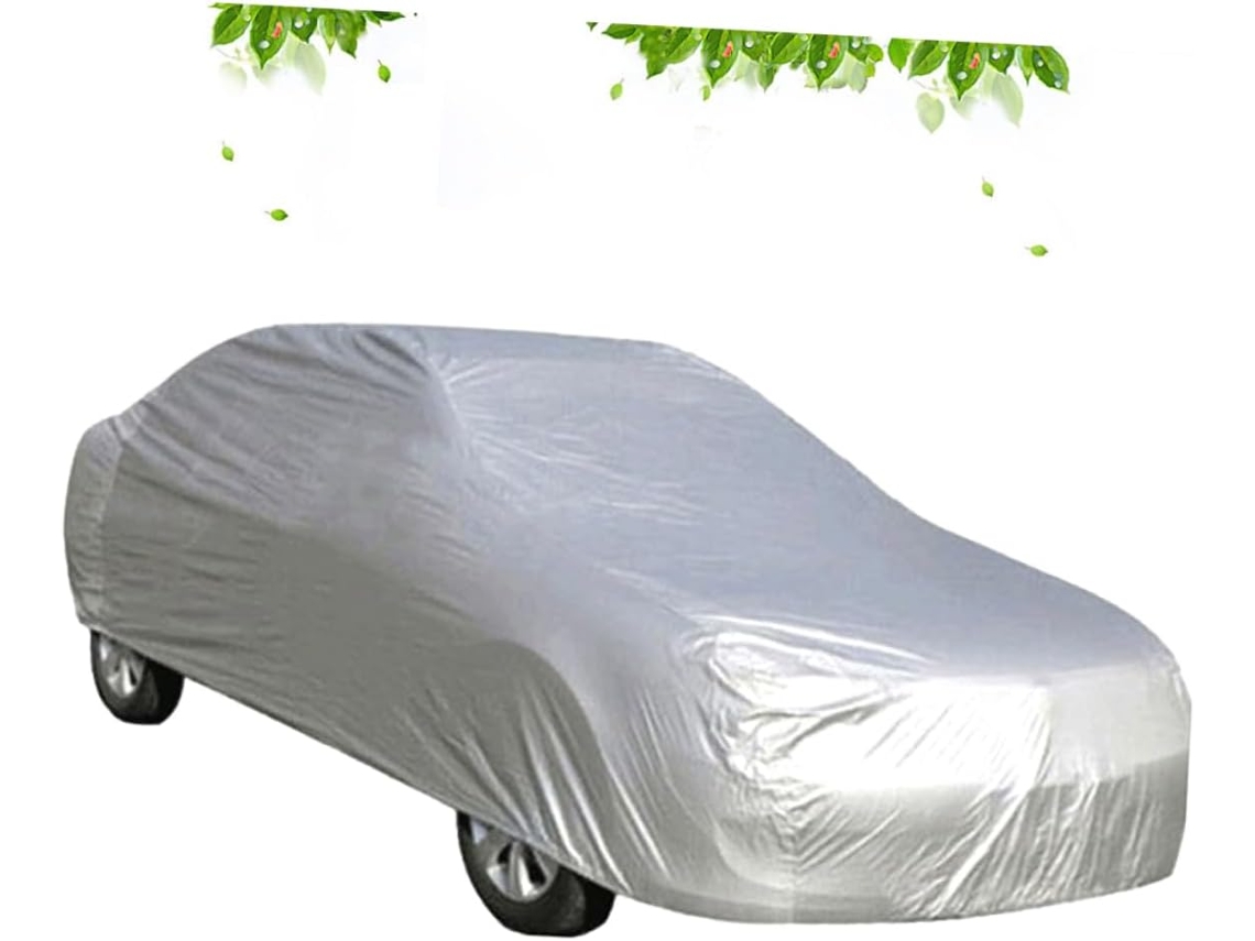 Capa impermeável tamanho XXL para carro sedan, Peva Prata/cinza, 1 peça