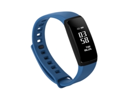 Pulseira Inteligente V07s Azul: Monitoramento de Frequência Cardíaca e Pressão Arterial. EOOCOO