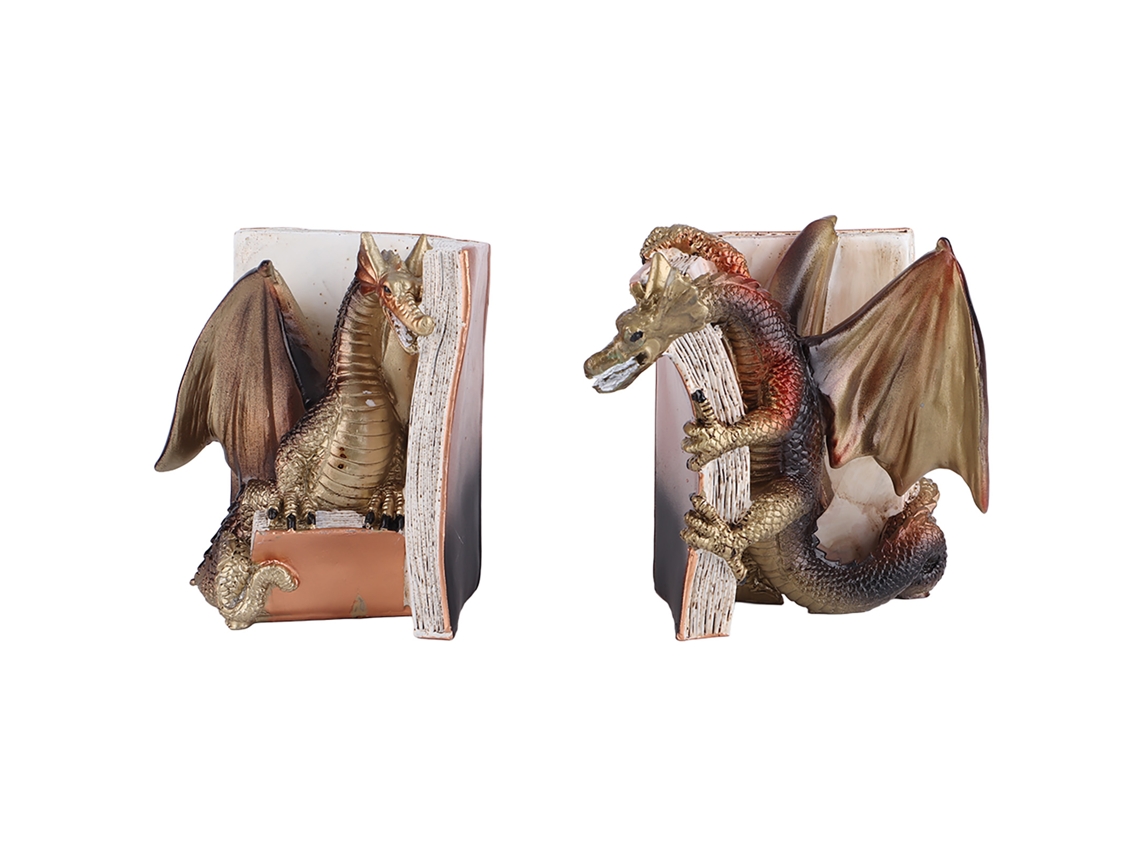 Resin Dragon Bookends CHABERLU