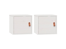 Wall Cabinet, Wall Cabinets Vidaxl Branco Madeira De Pinho (n/a)