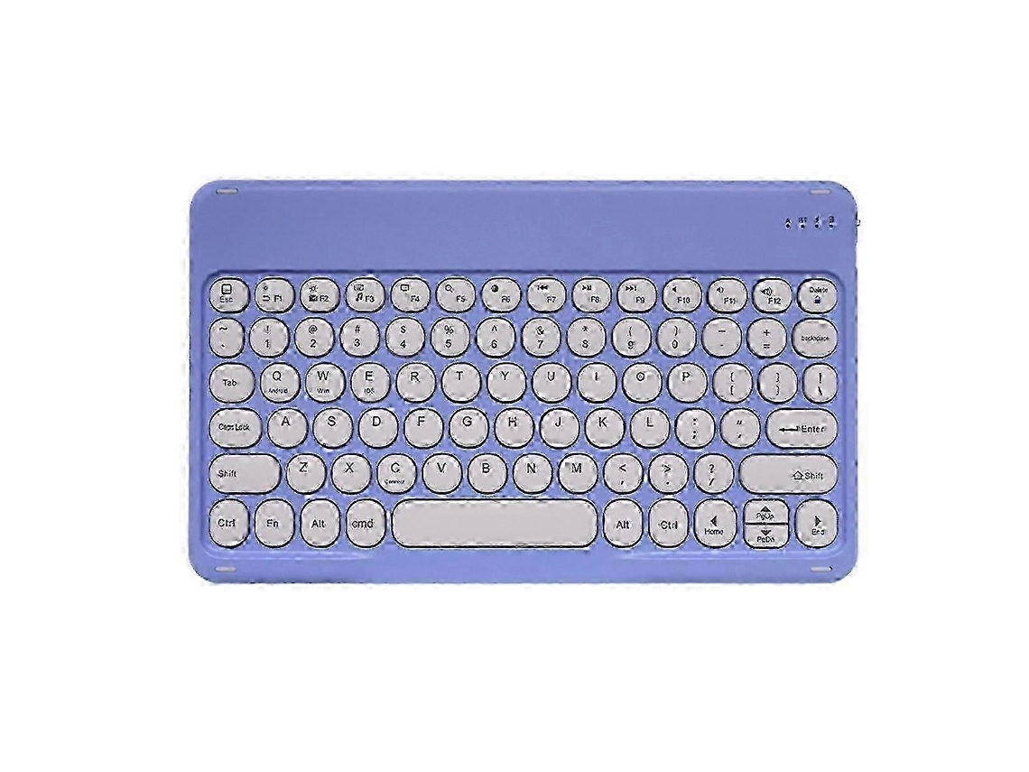 Teclado Bluetooth Sem Fio de 10 Polegadas com Teclas Redondas e Silencioso para Tablet e Laptop. Teclado Bluetooth 26s. TAISHENGDA