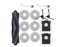Peças de reposição para aspirador robô X40 Pro L40 Ultra: escova lateral principal e pano.