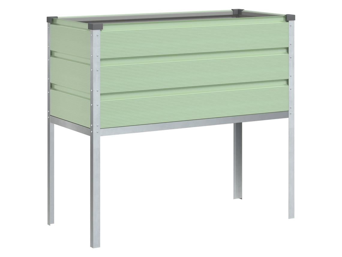 Floreira Verde Pastel 100 X 45 X 90 Cm Aço Galvanizado VIDAXL