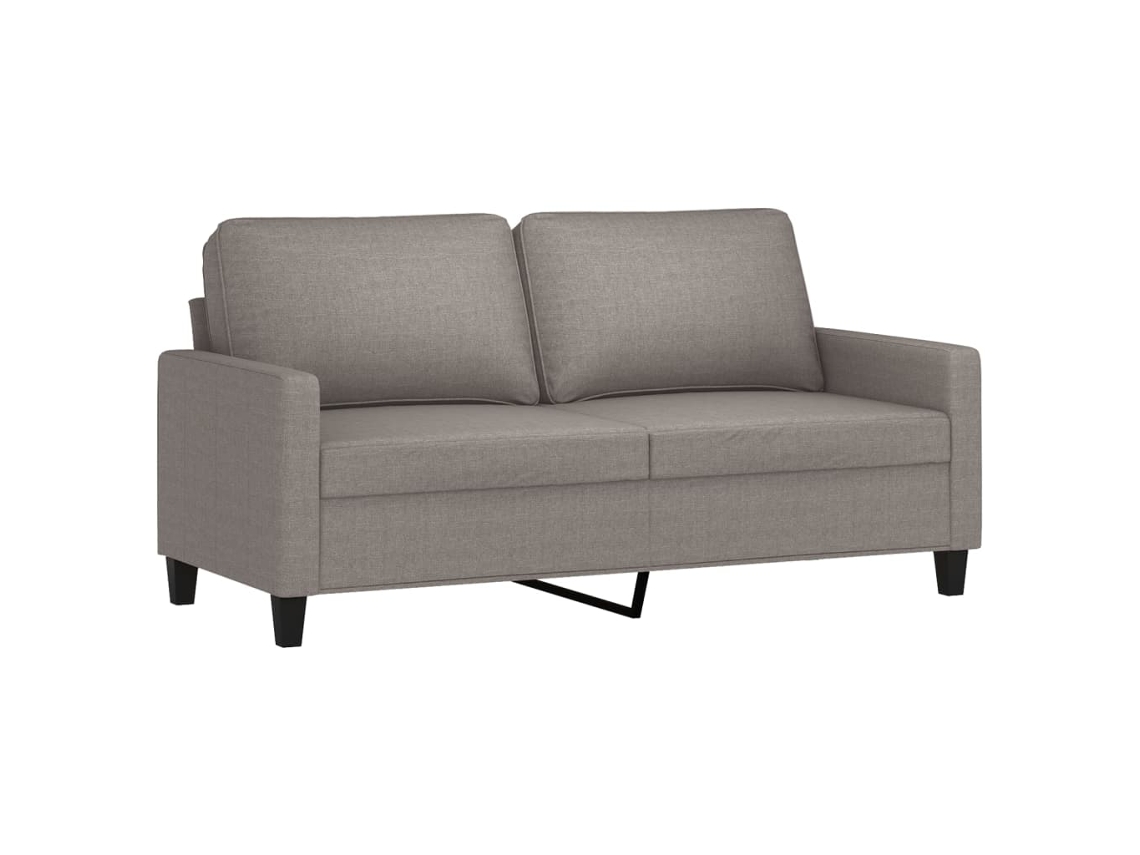 2-seater Sofa, 2-seater Sofas Vidaxl Cinzento-acastanhado Tecido (n/a)