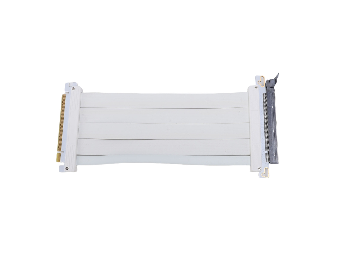 Cabo Riser Pcie 5.0 X16 180 Graus 128gbps Adaptador De Extensão De Gpu 20cm