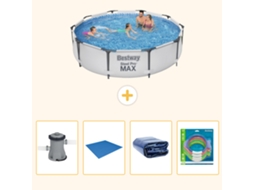 Bestway Piscina Bestway Steel Pro Max Redonda - 305x76 Cm - 5-peças S220