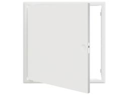 Conjunto 1 Painel De Acesso Vidaxl Branco Aço Revestido A Pó (53 X 53 X 3 Cm)