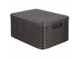 Contenedor De Cesta Curver Con Almacenamiento De Tapa Kadax