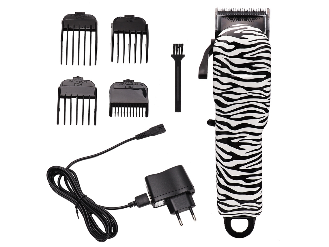 Cortadora De Cabelo Elétrica Recarregável Usb Com 4 Pentes, Trimmer E Barbeador