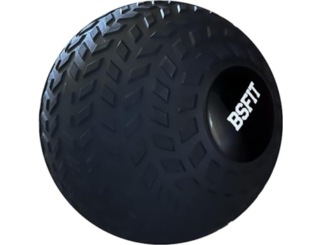 Bola medicinal 12kg Slam Ball, borracha de exercício Bsfit