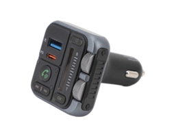Carregador De Carro Usb Tipo C Com Transmissor Bluetooth E Mp3 Player Brilvibera