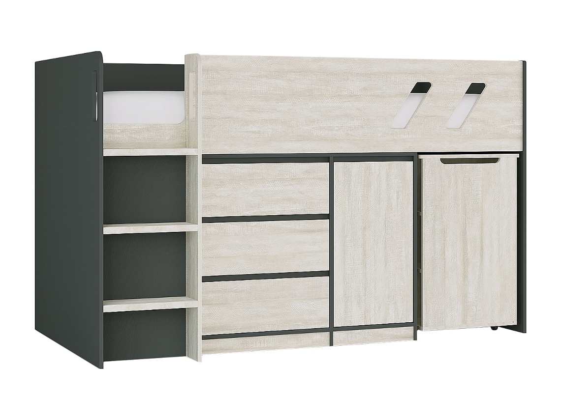 Cama Combinada Com Secretária E Arrumação Sagiti
