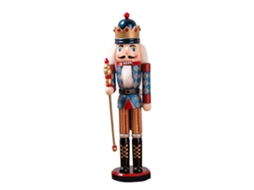 Enfeites de soldado quebra-nozes de 38 cm, figura de madeira para decoração de casa, aniversário e Natal, presentes de ano novo para crianças