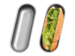 2026 molde para Panes de Salchicha de Acero Carbónico Antiadherente 7 Pulgadas Paquete de 2 Horno Seguro