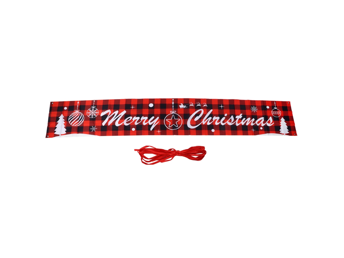 Laxiscreed Decorações Natalinas Para Cercas Em Verde, Vermelho E Preto, Para Interior E Exterior