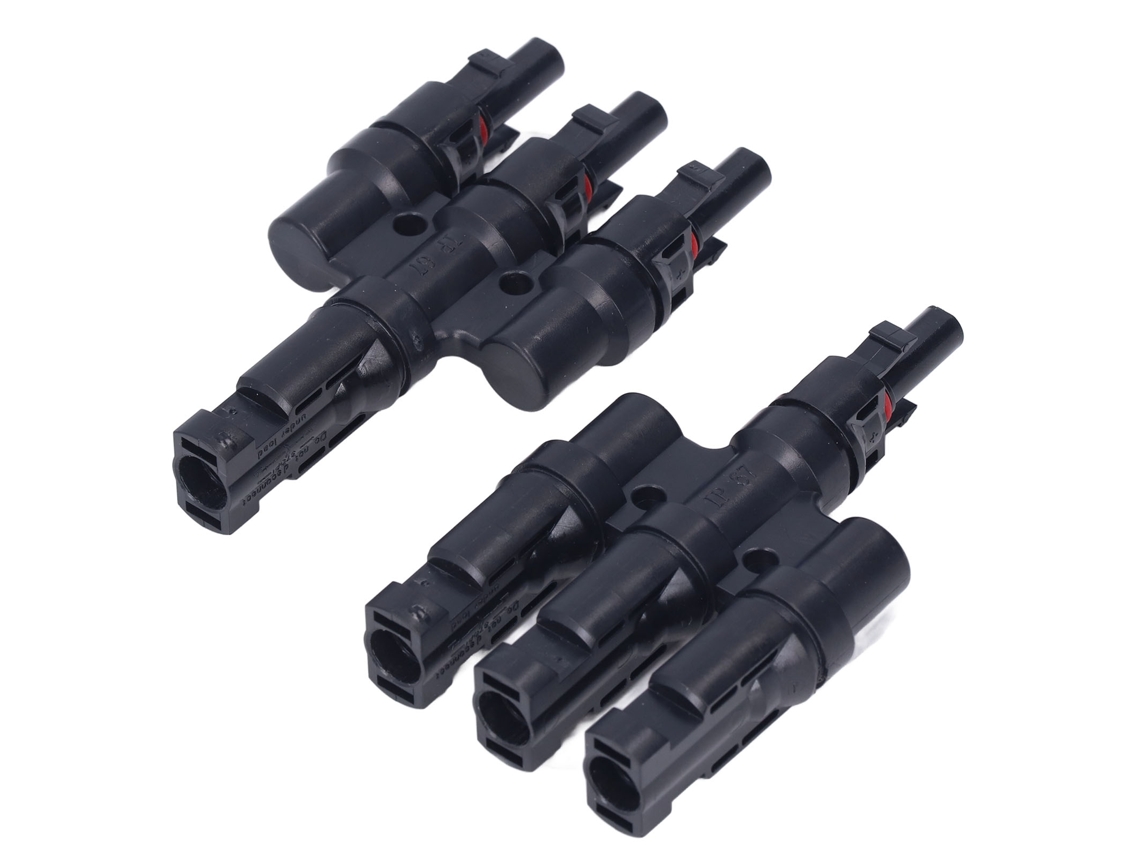 Laxiscreed Conector Em T Solar 3-em-1 À Prova De Água Para Sistemas Fotovoltaicos