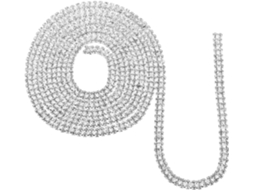 Corrente De Strass Diy, Branca, Ss12 2mm, 1 Jarda