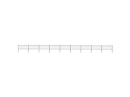 Vidaxl Cerca De Jardim Com Arco Superior Em Aço 1506x80 Cm Preta