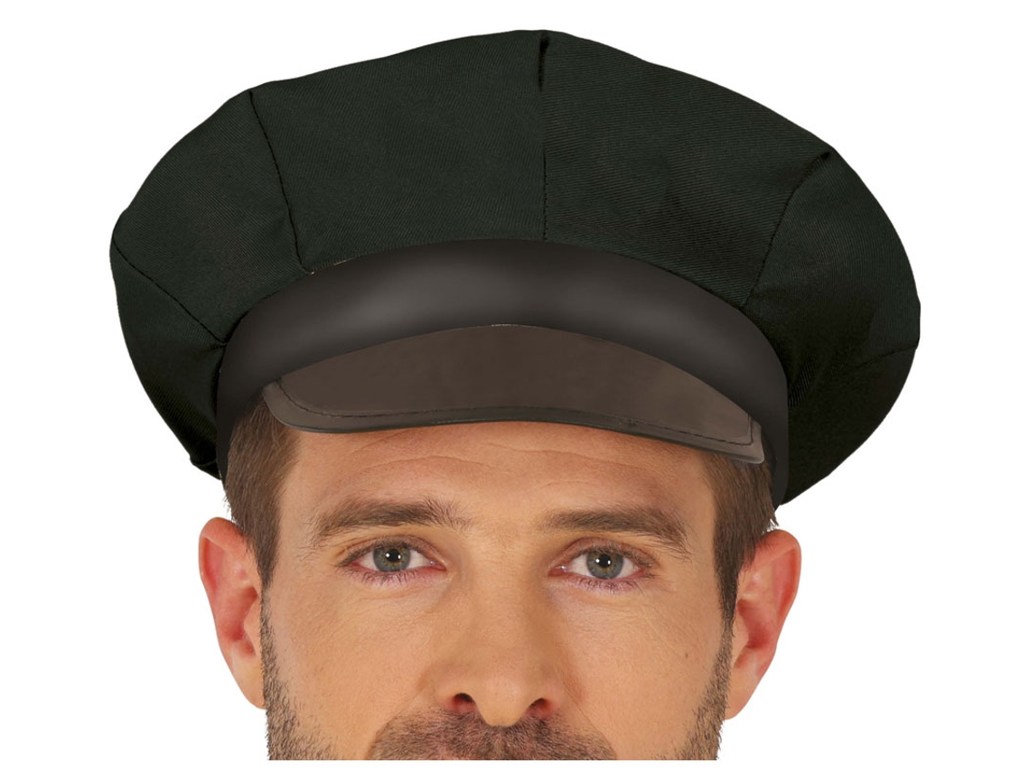 Boné de motorista preto adulto